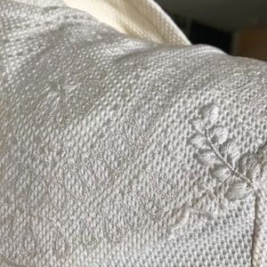 CHRISTIAN LACROIX Jkt Off Wht Creme Embroidered 6